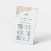 ホイフェイクルビー価格表台座標識 台座サイン (正面)