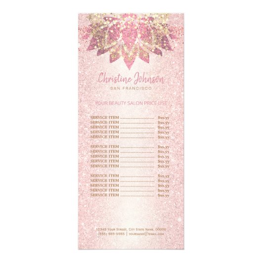 ホイフェイクル蓮の花デザインラックカード ラックカード (正面)