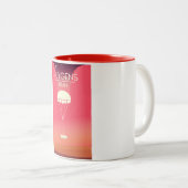 ホイヘンズタイタン宇宙アート ツートーンマグカップ (正面右)