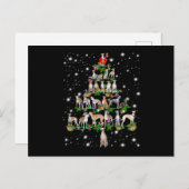 ホイペおもしろいットクリスマスツリーオーナメントデコールギフト ポストカード (正面/裏面)