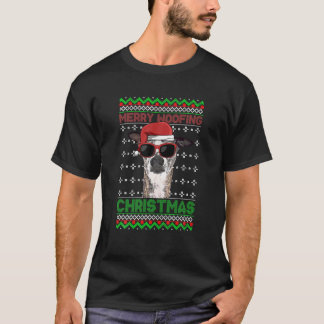 ホイペッツドッグおもしろいがメリークリスマスを祝う Tシャツ
