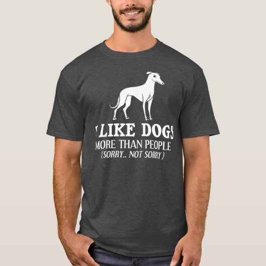 ホイペット犬の飼い主愛好者_11 Tシャツ (正面)