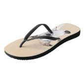 ホイペッ絵画ト-かわいいオリジナルの犬芸術 ビーチサンダル (アングル)