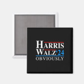 ホイマー2024明らかにKamala Harris Tim Waltz Ele マグネット (正面/裏面)