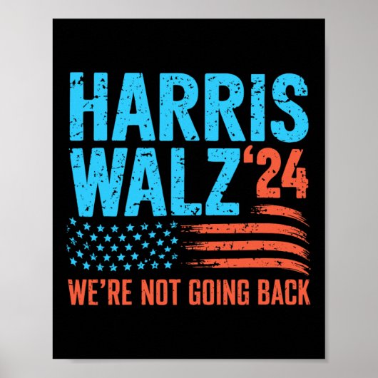 ホイマー2024選挙Kamala Harris Tim Waltz 2024 ポスター (正面)