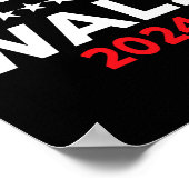 ホイマー2024選挙Kamala Harris Tim Waltz 2024 ポスター (角)