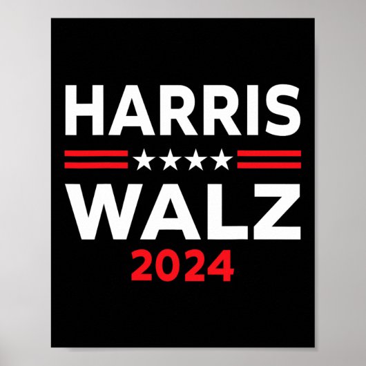 ホイマー2024選挙Kamala Harris Tim Waltz 2024 ポスター (正面)