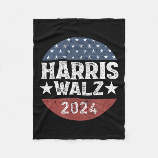 ホイマー2024 Kamalaharris Timwaltz 2024投票 フリースブランケット (正面)