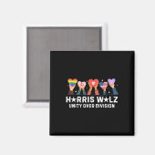 ホイマー2024 Unity Over Division Harris W 2024 1 マグネット (正面/裏面)
