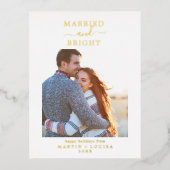 ホイミニマルルと明るい結婚したありがとう新婚 箔シーズンポストカード (正面)