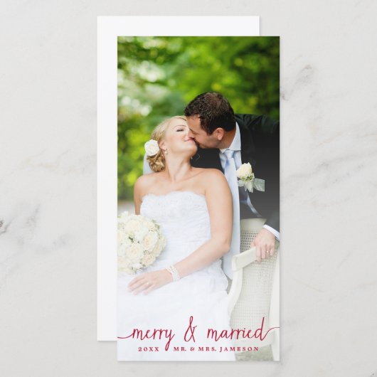 ホイメリート結婚した・オーバーレイ・フォト・カード シーズンカード (正面/裏面)