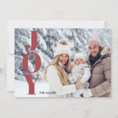 ホイモダンイタイポグラフィミニマル1フォトタータンチェックPlaid シーズンカード (正面)