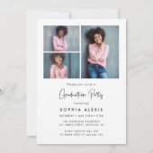 ホイモダントオーバーレイ4写真卒業パーティー 招待状 (裏面)