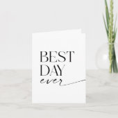 ホイモダンムシー結婚のカードを折った 招待状 (正面)