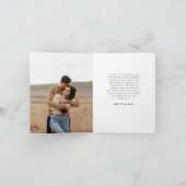 ホイモダンムシー結婚のカードを折った 招待状 (内部)