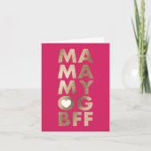 ホイモダンルはっきりした文字マザーズデイカード カード (正面)