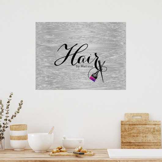 ホイモダンルエレガント美容師 ポスター (キッチン)