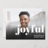 ホイモダンレはっきりしたイな白黒のビジネス写真 シーズンカード (正面)