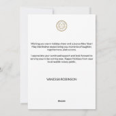 ホイモダンレはっきりしたイな白黒のビジネス写真 シーズンカード (裏面)