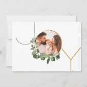 ホイユニークイカスタムリース2家族の写真モダン シーズンカード (正面)