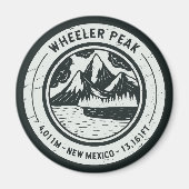 ホイラーピークニューメキシコハイキングスキー旅行 マグネット (正面)