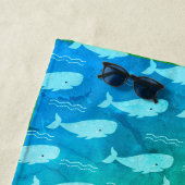 ホイリークールビーチタオル – 名前をカスタムする版！ ビーチタオル (インサイチュ)