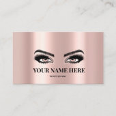 ホイルお洒落フェイクフォイルまつげエクステンションRosegold 予約カード (正面)