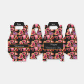 ホイルかわいらしテクスチャスタック二重ハート棒つきキャンデー フェイバーボックス (折り畳みなし)