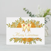 ホイルかわいらしフォイルカスタムカードの休日 箔招待状 (立ち正面)