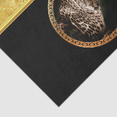 ホイルであなたを見つめたマダチヒョウ金ゴールド 薄葉紙 (詳細)