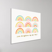 ホイルのスタンプされた虹あなたが私の日のポスターを明るくする 箔ポスター (レイダウン)