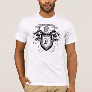 ホイルのフェンシングの頂上の白人のTシャツ Tシャツ