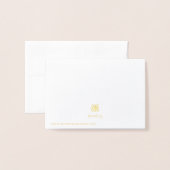 ホイルのラブラドール犬のメッセージカード-金ゴールドか銀 箔カード (裏面封筒付き)