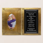 ホイルの招待の中のあなたの写真を加えて下さい 箔カード (内部)