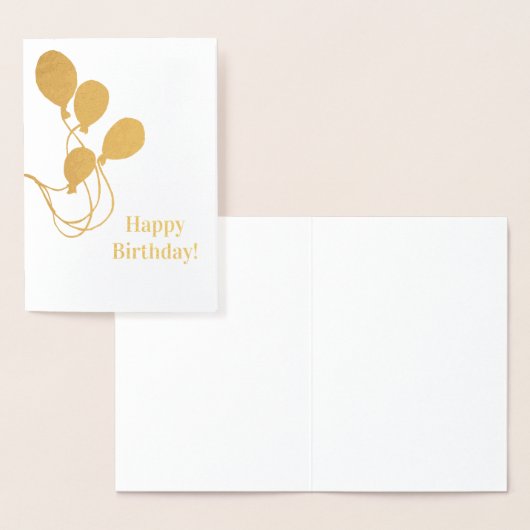 ホイルの気球の束のハッピーバースデー 箔カード (ディスプレー)