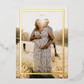 ホイルはまだフレームに最高の対して来シンプルのフレームを作成 箔シーズンカード (正面)