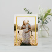 ホイルはまだフレームに最高の対して来シンプルのフレームを作成 箔シーズンポストカード (立ち正面)