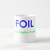 ホイルは、代数学を新しい保ちます! 、X =、Y = コーヒーマグカップ (中央)