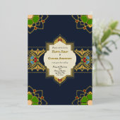 ホイルインスパイア付きマガル結婚式招待状 箔招待状 (立ち正面)