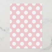 ホイルイースターエッグフレームホリデーフォトカード – ピンク 箔シーズンカード (裏面)