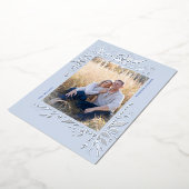 ホイルウィンターワンダーランドホリデーフォトカード 箔シーズンカード (回転した状態)