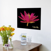 ホイルウォーターリリープリントポスター 箔ポスター (レイダウン (キッチン))