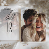 ホイルエレガントク書結婚の表番号 箔招待状