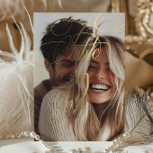 ホイルエレガントク書結婚の表番号 箔招待状