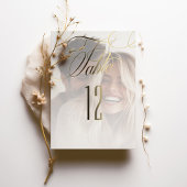 ホイルエレガントク書結婚の表番号 箔招待状