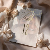 ホイルエレガントク書結婚の表番号 箔招待状