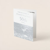 ホイルエレガントゴルフ趣味50thスポーツ誕生日 箔カード (正面)