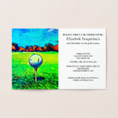 ホイルエレガントゴルフ趣味50thスポーツ誕生日 箔カード (内部)