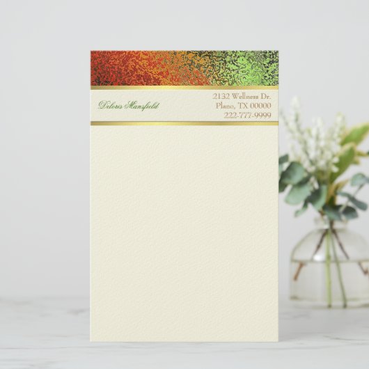 ホイルエレガントルック事務用文房具 便箋 (スタンド正面)