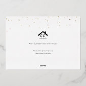 ホイルエレガント企業のホリデーカード 箔シーズンカード (裏面)